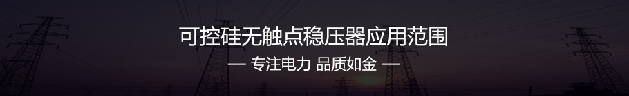 控硅無觸點(diǎn)穩(wěn)壓器應(yīng)用范圍